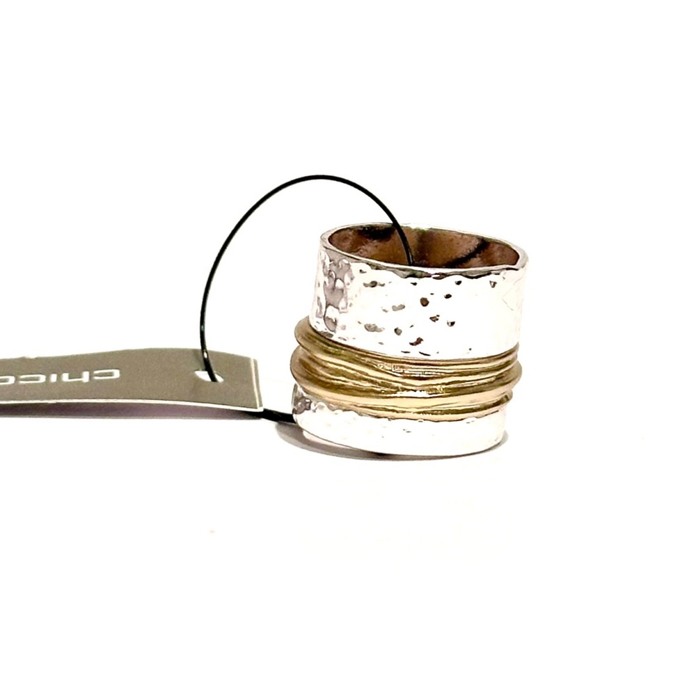 Chico's Mixed Metal Stackable Rings - Gold & Silver - Picture 2 of 11